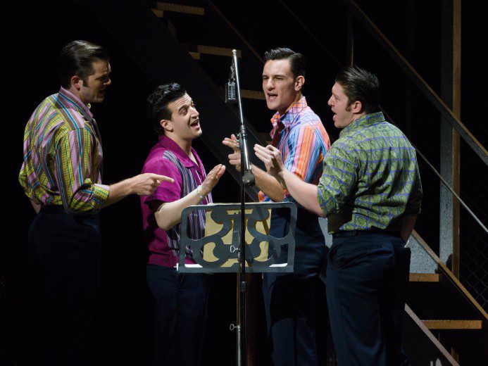 A scene from Jersey Boys at the Ahmanson Theater starring Mark Ballas.