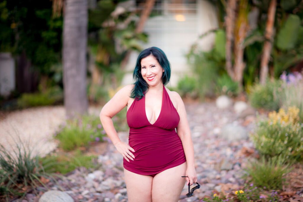I've curated a fabulous selection of flattering and slimming bathing suits for women over 40