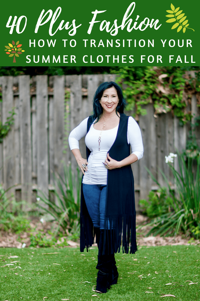 Now that Fall is in full swing, I don't want to say goodbye to my favorite summer fashions. Here's how to transition your favorite warm weather clothes for Fall