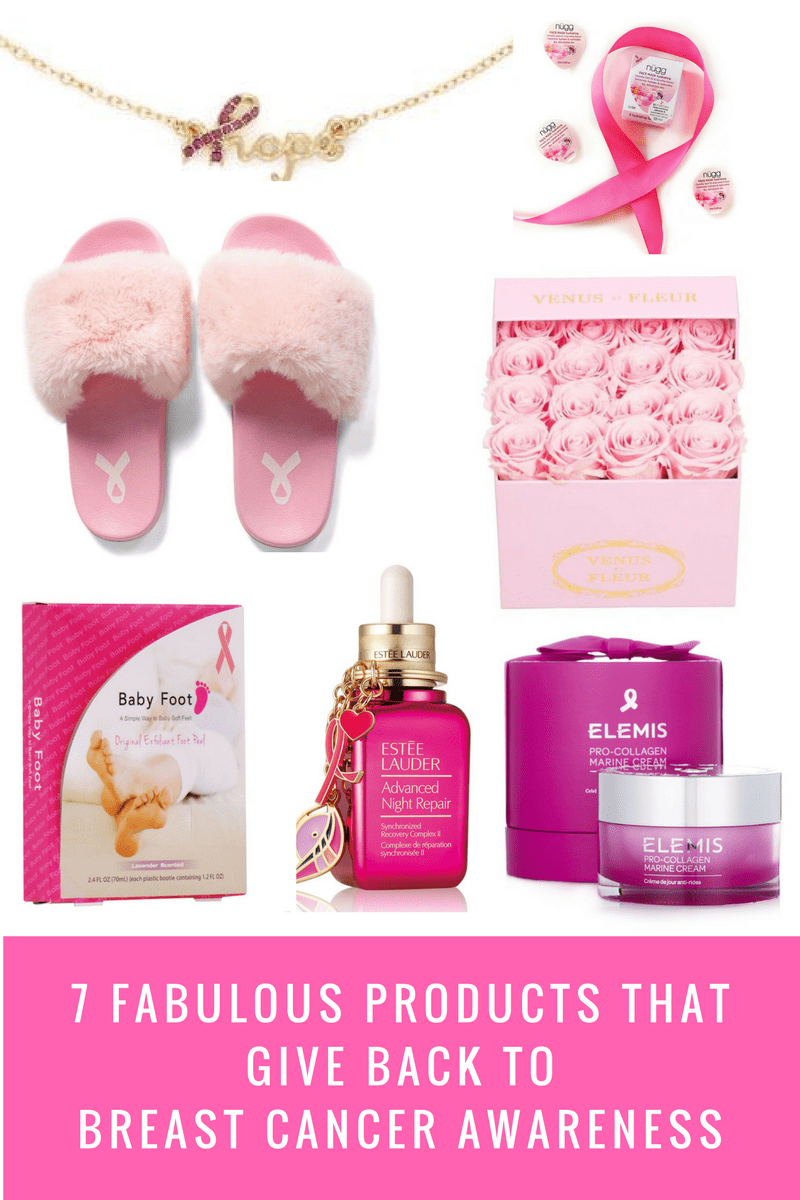 Every October, I round-up a fabulous assortment of beauty and fashion items that give back to Breast Cancer Awareness causes. Here are my 7 favorite BCA products for 2017